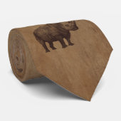 Nashorn und Harlekin Krawatte (Gerollt)