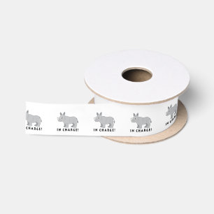 Nashorn-verantwortliche 1,5 Zoll Satinband