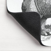 Nashorn, von 'Historia Animalium Mousepad (Ecke)