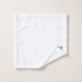Nashorndesign Monogrammiert Badhandtuch Set (Waschlappen)