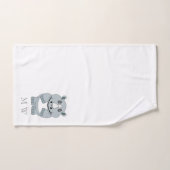 Nashorndesign Monogrammiert Badhandtuch Set (Handtuch)