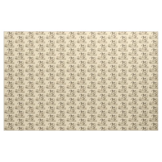 Nashörner oder Nashörner. Wild Afrika Stoff (Yard (91,4 cm))