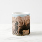 NASHÖRNER WEIDEN IN AFRIKA KAFFEETASSE (Mittel)