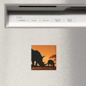 Nashornfamilie Magnet (In Situ (Geschirrspüler))