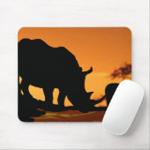 Nashornfamilie Mousepad (Mit Mouse)