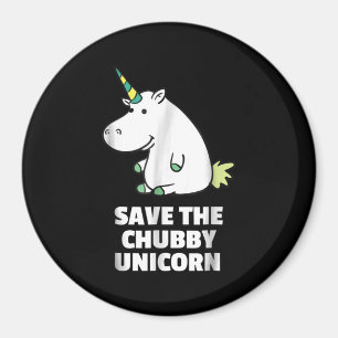 Nashornliebhaber-Geschenk  Dickes Einhorn-Nashorn  Magnet