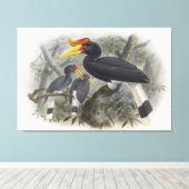 Nashornvogel Leinwanddruck (Insitu (Holzboden))