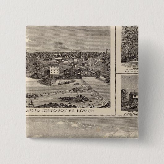 Nashua-Bauernhof und Wohnsitz Button (Vorderseite)