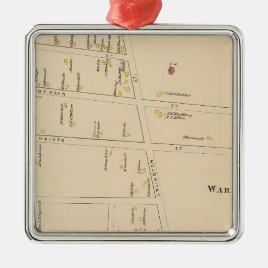 Nashua, Bezirk 7, Edgeville Ornament Aus Metall (Vorne)