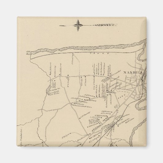 Nashua, Hillsborough Co Magnet (Vorne)