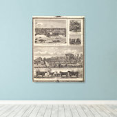 Nashua-Hof und Wohnsitz Leinwanddruck (Insitu (Holzboden))