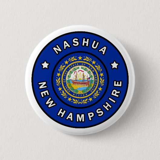 Nashua New Hampshire Button (Vorderseite)