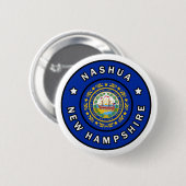 Nashua New Hampshire Button (Vorne & Hinten)