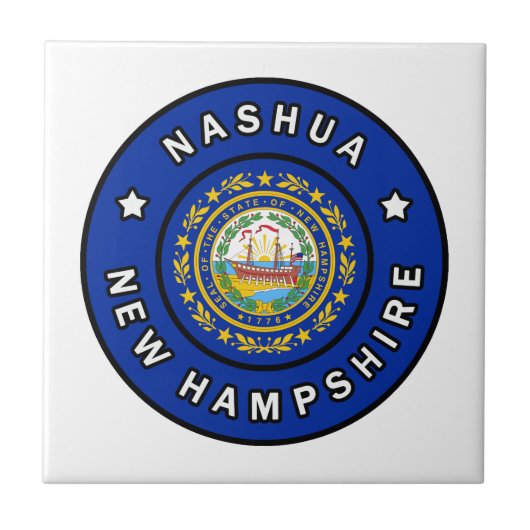 Nashua New Hampshire Fliese (Vorderseite)