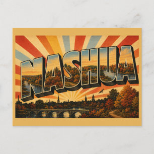 Nashua New Hampshire River Park Forest Art Postkarte