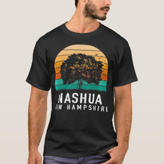 Nashua Vintage Sunset New Hampshire Souvenir T-Shirt