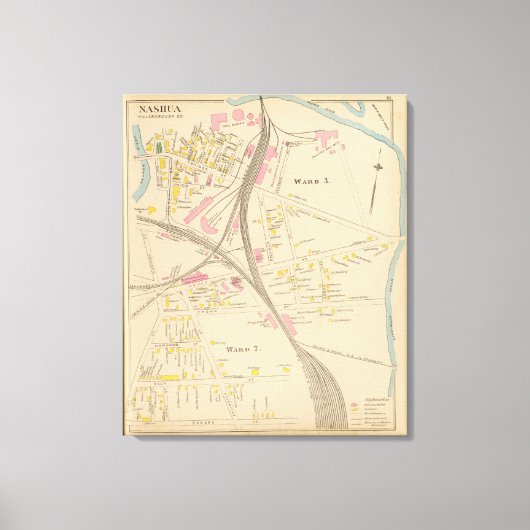 Nashua, Ward 3, 7 Leinwanddruck (Vorderseite)