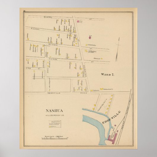 Nashua, Ward 7, Edgeville Poster (Vorne)