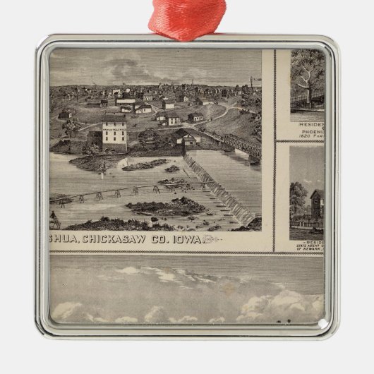 Nashuabauernhof und -wohnsitz ornament aus metall (Vorne)