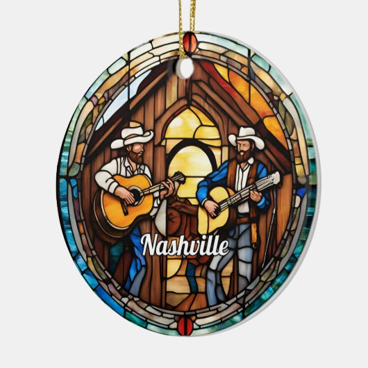 Nashvile Country Music Keramik Ornament (Links)