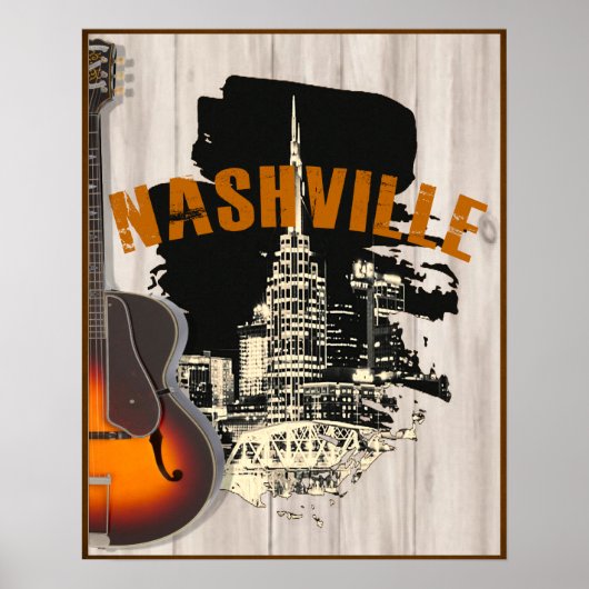 Nashville Acoustic Guitar Poster (Vorne)