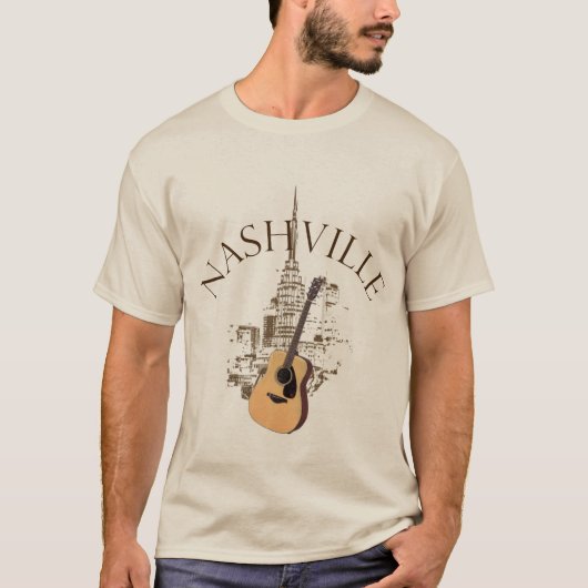 Nashville Acoustic Guitar T-Shirt (Vorderseite)