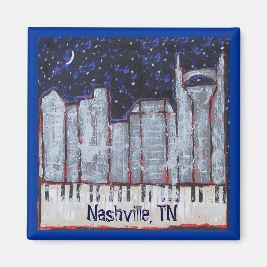 Nashville am Abend Magnet (Vorne)
