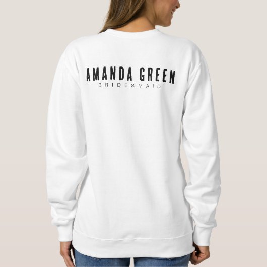 Nashville Bachelorette Boots Boots Booze Besties C Sweatshirt (Rückseite)