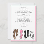 Nashville Bachelorette Fashion Weekend Tour Einladung (Rückseite)