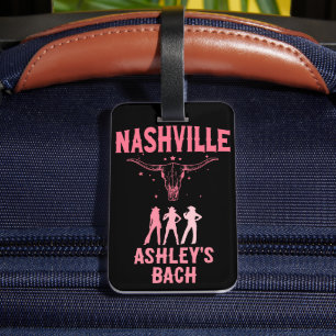 Nashville Bachelorette letzter Bash in Nash Cowgir Gepäckanhänger