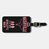 Nashville Bachelorette letzter Bash in Nash Cowgir Gepäckanhänger (Vorderseite horizontal)