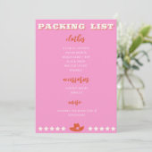 Nashville Bachelorette Pink Packliste Ankündigung (Stehend Vorderseite)