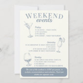 Nashville Bachelorette Rodeo Cocktail Tour Einladung (Rückseite)