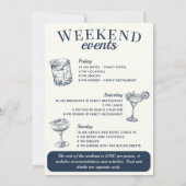 Nashville Bachelorette Rodeo Cocktail Tour Einladung (Rückseite)