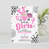 Nashville Bachelorette Rodeo Weekend Tour Einladung (Stehend Vorderseite)