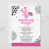 Nashville Bachelorette Rodeo Weekend Tour Einladung (Rückseite)