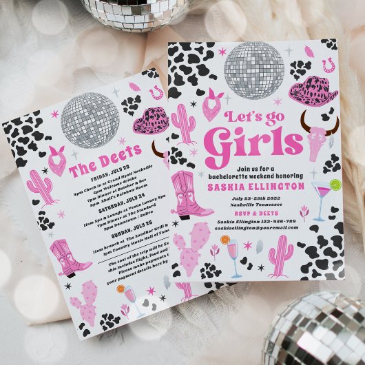 Nashville Bachelorette Rodeo Weekend Tour Einladung