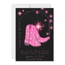 Nashville Bachelorette Weekend Einladung und Detai