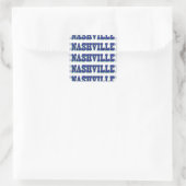 Nashville Blue Block Quadratischer Aufkleber (Tasche)