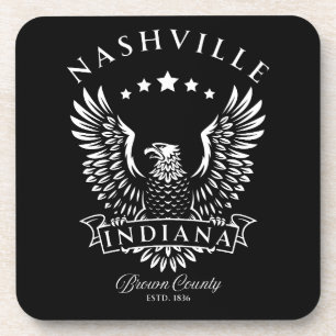 Nashville Brown County Indiana Vintage Adler Getränkeuntersetzer