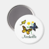 Nashville Butterflies Magnet (Vorderseite/Rückseite)