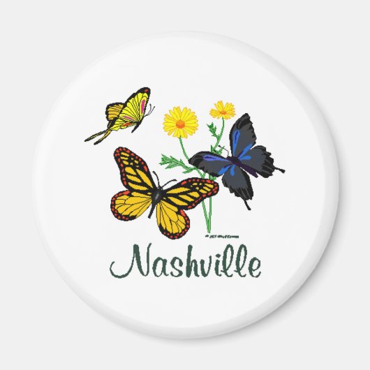 Nashville Butterflies Magnet (Vorne)