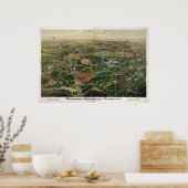 Nashville Cent. Expo, 1876 (NRN) BigMapBlog.com Poster (Küche)