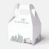 Nashville | City Skyline Gastgeschenk Hochzeit Geschenkschachtel (Rückseite)