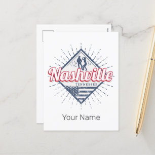 Nashville City Tennessee United Staaten Vintag USA Feiertagspostkarte