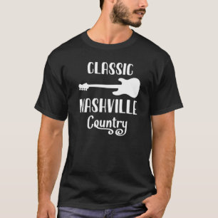 Nashville Classic Country Music Tennessee Guitar P T-Shirt