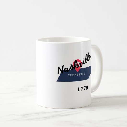 Nashville coffee mug  kaffeetasse (VorderseiteRechts)