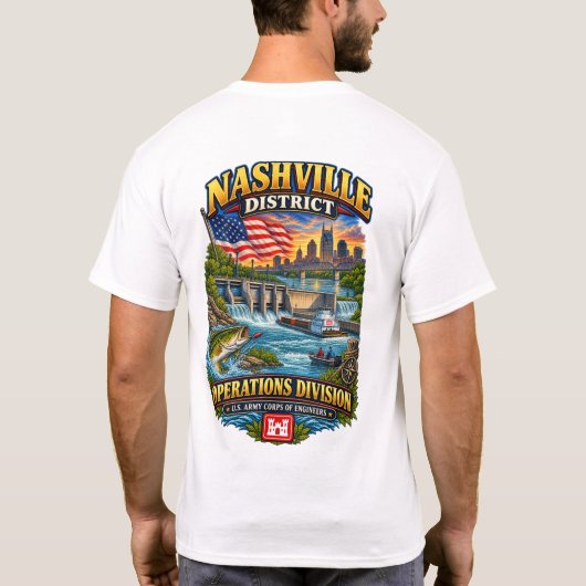 Nashville Corps of Engineers OPS Damm T-Shirt (Rückseite)