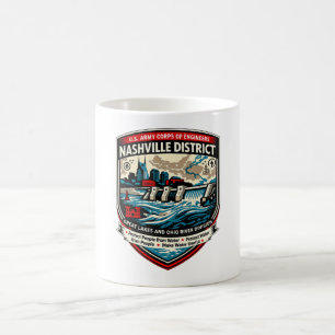 Nashville Corps of Engineers Schild Kaffeetasse