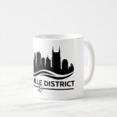Nashville Corps of Engineers Skyline Kaffeetasse (VorderseiteRechts)
